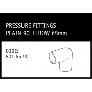 Marley Plain 90° Elbow 65mm - 801.65.90